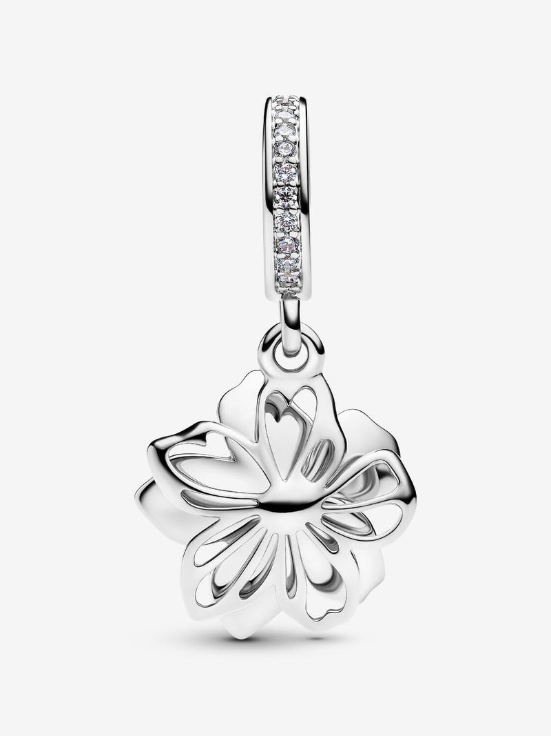 YUMINN 925 Sterling Silver Charms for Bracelets Gold Love and Heart Charms Cherry Blossom Dangle Beads Jewelry for Women - Image 1
